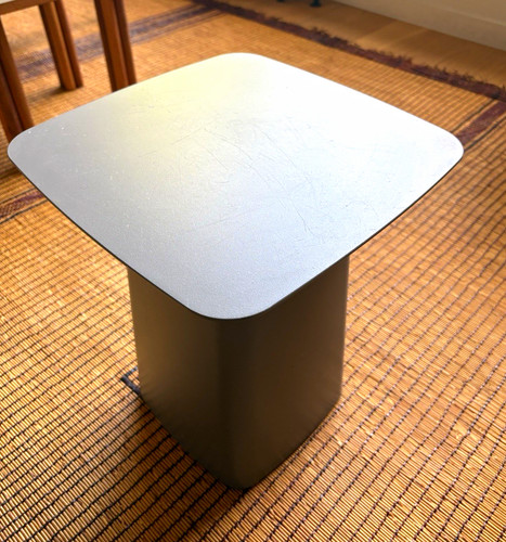 Vitra grey metal square side - vitra,